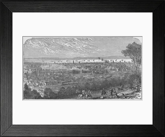 Framed Print : Poughkeepsie, 1883 Framed Print : Poughkeepsie, 1883