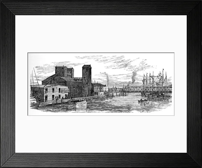 Framed Print : Milwaukee River, 1883 Framed Print : Milwaukee River, 1883