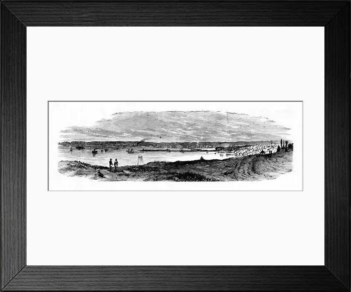 Framed Print : View of Milwaukee Bay, Lake Michigan, 1883 Framed Print : View of Milwaukee Bay, Lake Michigan, 1883