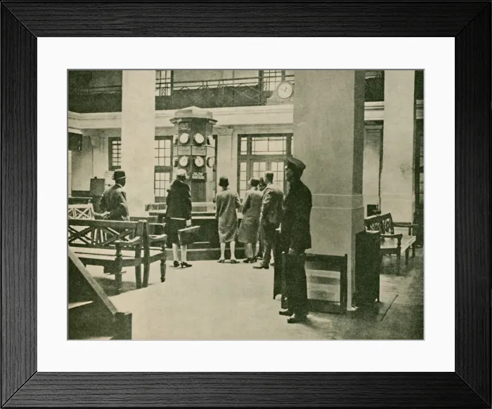 Framed Print : Entrance Hall, London Air Station, 1927 Framed Print : Entrance Hall, London Air Station, 1927