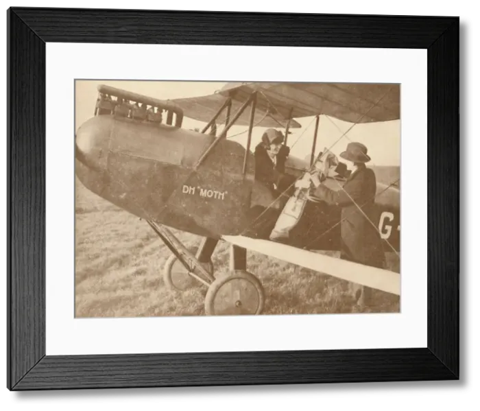Framed Print : By Air to the Golf Links in a Little 27-60 HP Moth Light Plane, 1927 Framed Print : By Air to the Golf Links in a Little 27-60 HP Moth Light Plane, 1927