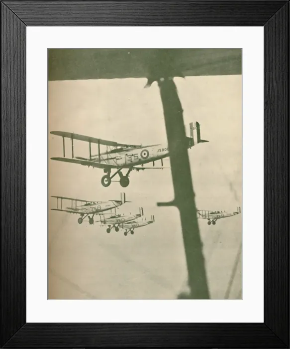 Framed Print : A Squadron of the Royal Air Force Flying in Formation, 1927 Framed Print : A Squadron of the Royal Air Force Flying in Formation, 1927
