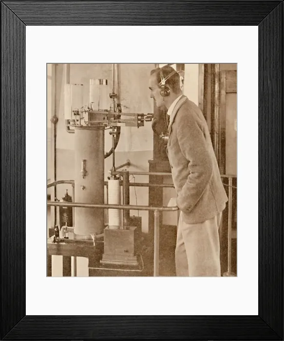 Framed Print : An Airship Weather Centre, 1927 Framed Print : An Airship Weather Centre, 1927