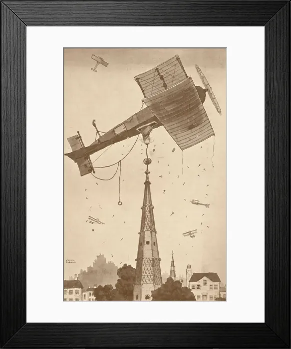 Framed Print : A Loop-the-Looper in Deep Thought Scratching His Head Over a Difficult Problem, 1927 Framed Print : A Loop-the-Looper in Deep Thought Scratching His Head Over a Difficult Problem, 1927