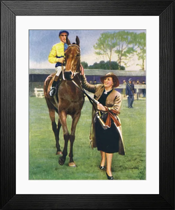 Framed Print : Black Speck, Jockey: A. Richardson, 1939 Framed Print : Black Speck, Jockey: A. Richardson, 1939