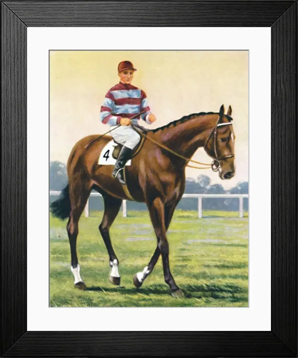 Framed Print : Couvert, Jockey: C. Richards, 1939 Framed Print : Couvert, Jockey: C. Richards, 1939
