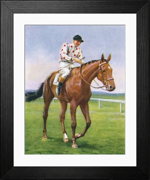 Framed Print : Foxbrough II, Jockey: P. Beasley, 1939