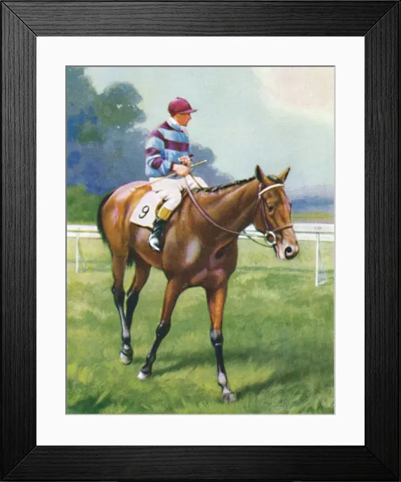 Framed Print : Legend of France, Jockey: A. Richardson, 1939 Framed Print : Legend of France, Jockey: A. Richardson, 1939