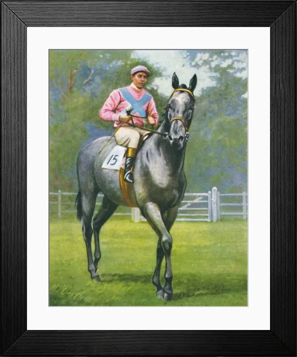 Framed Print : Rogerstone Castle, Jockey: E. C. Elliott, 1939 Framed Print : Rogerstone Castle, Jockey: E. C. Elliott, 1939
