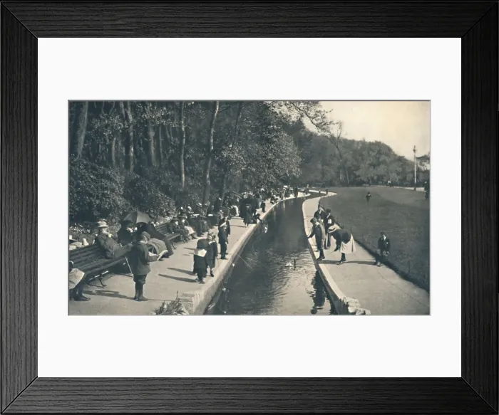 Framed Print : The Brook, Lower Gardens, c1910 Framed Print : The Brook, Lower Gardens, c1910