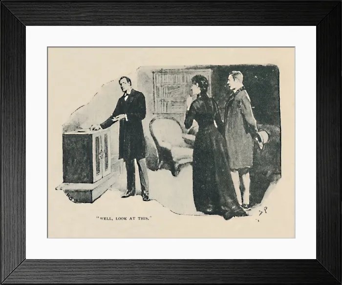 Framed Print : Well, Look At This, 1892. Artist: Sidney E Paget Framed Print : Well, Look At This, 1892. Artist: Sidney E Paget