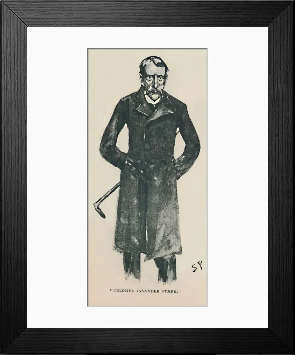Framed Print : Colonel Lysander Stark, 1892. Artist: Sidney E Paget Framed Print : Colonel Lysander Stark, 1892. Artist: Sidney E Paget