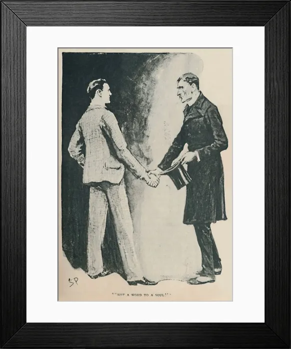 Framed Print : Not A Word To A Soul, 1892. Artist: Sidney E Paget Framed Print : Not A Word To A Soul, 1892. Artist: Sidney E Paget