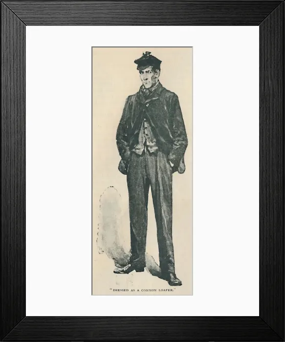 Framed Print : Dressed As A Common Loafer, 1892. Artist: Sidney E Paget Framed Print : Dressed As A Common Loafer, 1892. Artist: Sidney E Paget