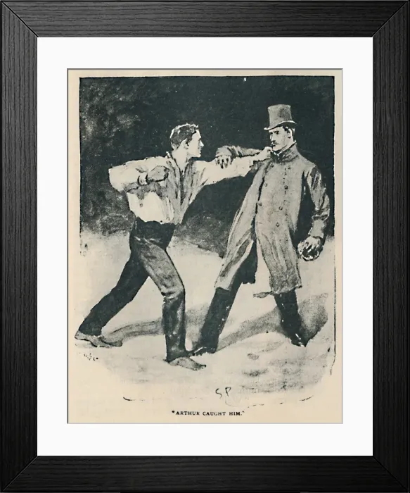 Framed Print : Arthur Caught Him, 1892. Artist: Sidney E Paget Framed Print : Arthur Caught Him, 1892. Artist: Sidney E Paget