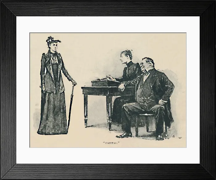 Framed Print : Capital, 1892. Artist: Sidney E Paget Framed Print : Capital, 1892. Artist: Sidney E Paget