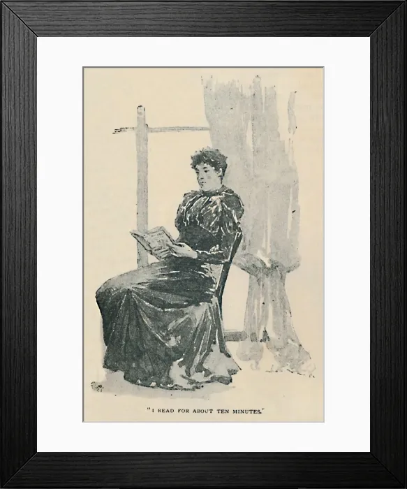 Framed Print : I Read For About Ten Minutes, 1892. Artist: Sidney E Paget