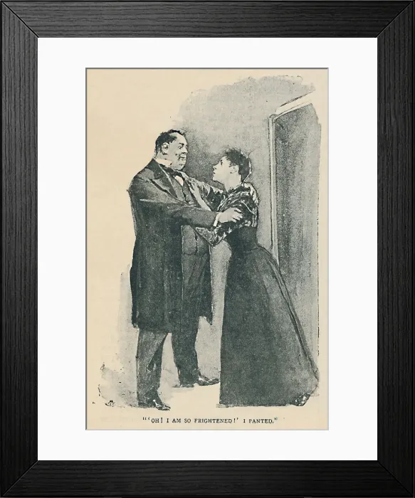 Framed Print : Oh! I Am So Frightened! I Panted, 1892. Artist: Sidney E Paget Framed Print : Oh! I Am So Frightened! I Panted, 1892. Artist: Sidney E Paget