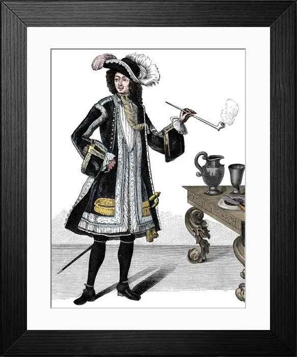Framed Print : Jean Bart (or Barth) (1651-1702), French privateer, c1690s Framed Print : Jean Bart (or Barth) (1651-1702), French privateer, c1690s