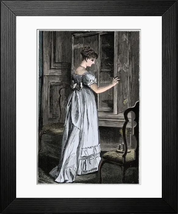 Framed Print : Scene from Jane Austens Northanger Abbey Framed Print : Scene from Jane Austens Northanger Abbey