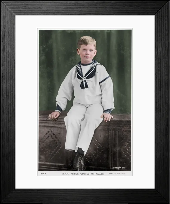 Framed Print : Prince George of Wales, c1900s(?). Artist: Speaight Framed Print : Prince George of Wales, c1900s(?). Artist: Speaight