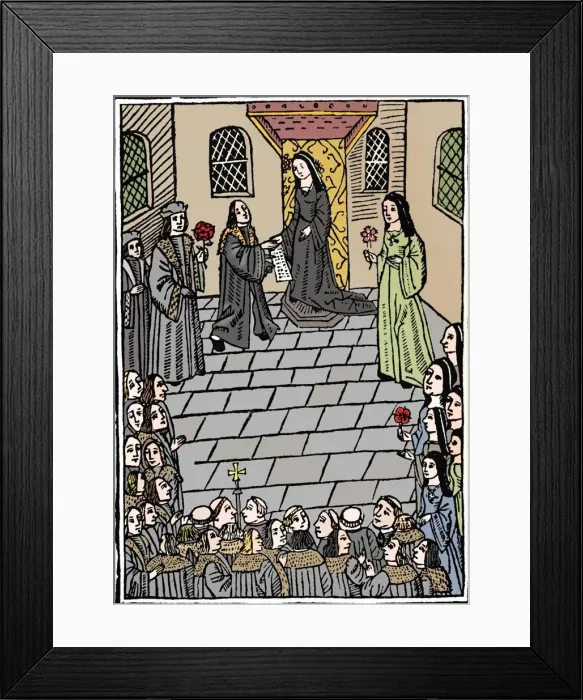 Framed Print : Treaty of marriage between Charles V and Princess Mary Tudor, c1508. Artist: Richard Pynson Framed Print : Treaty of marriage between Charles V and Princess Mary Tudor, c1508. Artist: Richard Pynson