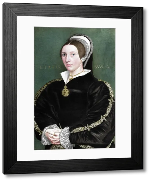Framed Print : Unknown woman formerly thought to be Catherine Howard, 1902 Framed Print : Unknown woman formerly thought to be Catherine Howard, 1902