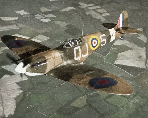 Supermarine Spitfire Mk Vb, 1941. Artist: Chas Brown