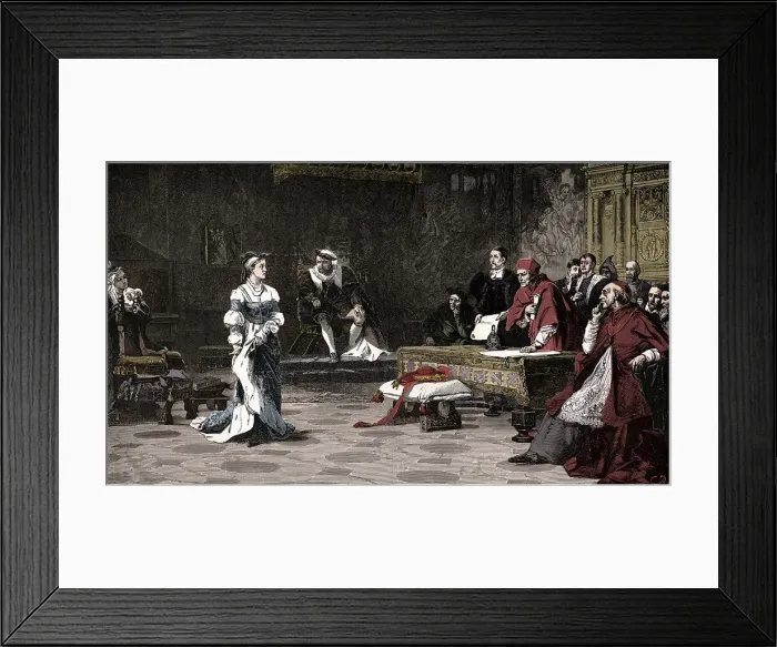Framed Print : The trial of Queen Catherine, 1529 (1905) Framed Print : The trial of Queen Catherine, 1529 (1905)