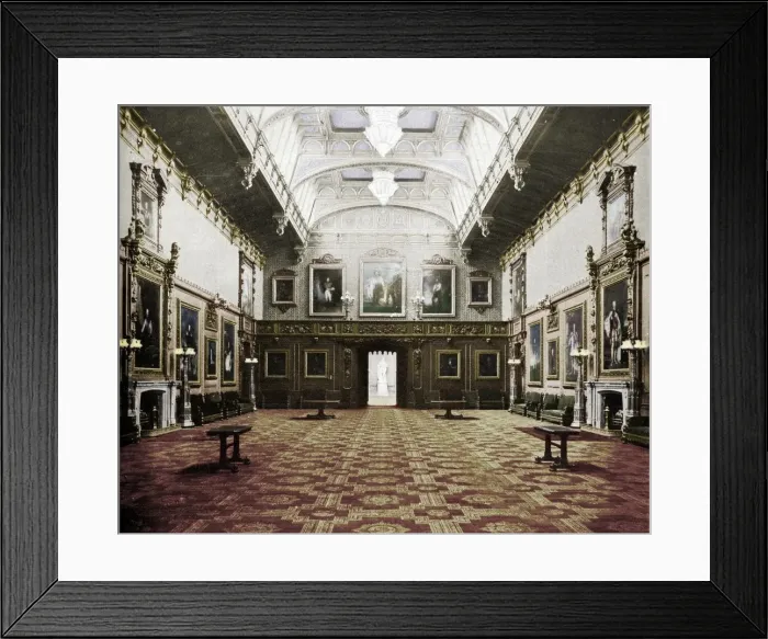 Framed Print : The Waterloo Chamber Windsor Castle, c1899, (1901). Artist: Eyre & Spottiswoode Framed Print : The Waterloo Chamber Windsor Castle, c1899, (1901). Artist: Eyre & Spottiswoode