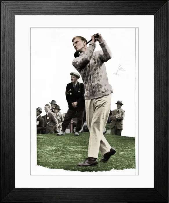 Framed Print : Archie Compston approaches: I Have No Use For A Club Without Booth s, c1935 (1935) Framed Print : Archie Compston approaches: I Have No Use For A Club Without Booth s, c1935 (1935)