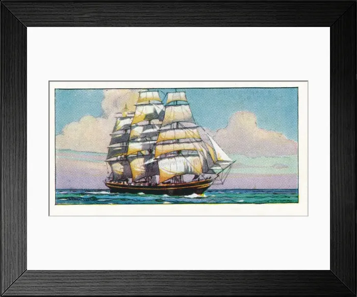 Framed Print : Clipper Ship Cutty Sark, 1937 Framed Print : Clipper Ship Cutty Sark, 1937