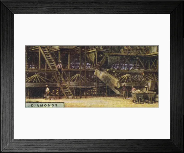 Framed Print : Diamonds. Washing Plant, Kimberley, 1928 Framed Print : Diamonds. Washing Plant, Kimberley, 1928