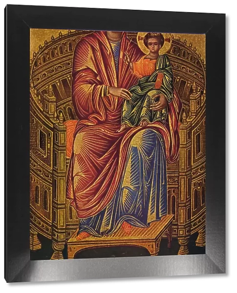 Enthroned Madonna and Child, c1260-1280. Byzantine school