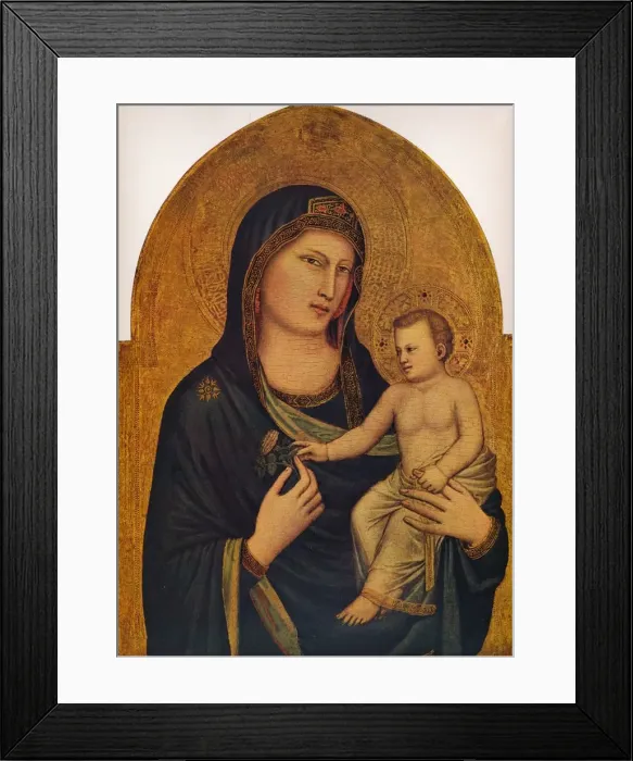 Framed Print : Madonna and Child, 1310-1315. Artist: Giotto Framed Print : Madonna and Child, 1310-1315. Artist: Giotto
