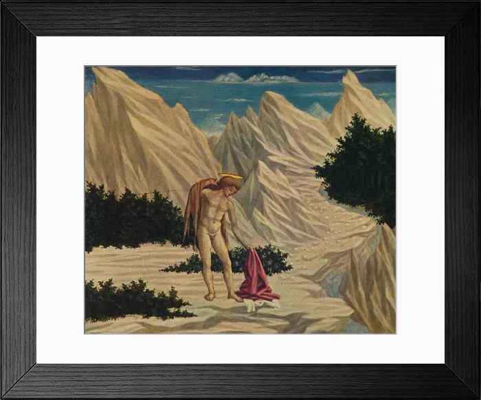 Framed Print : Saint John in the Desert, c1445-1450. Artist: Domenico Veneziano Framed Print : Saint John in the Desert, c1445-1450. Artist: Domenico Veneziano