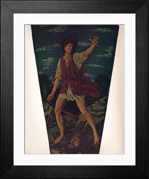 Framed Print : The Youthful David, c1450. Artist: Andrea del Castagno Framed Print : The Youthful David, c1450. Artist: Andrea del Castagno