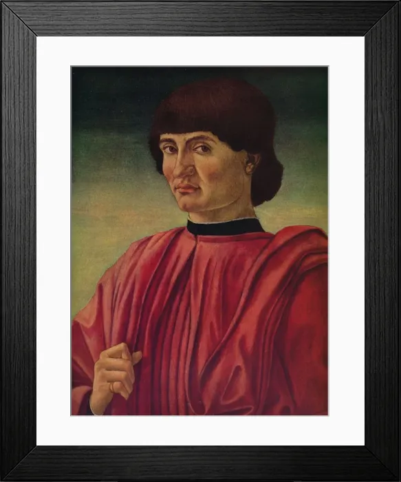 Framed Print : Portrait of a Man, c1450. Artist: Andrea del Castagno Framed Print : Portrait of a Man, c1450. Artist: Andrea del Castagno
