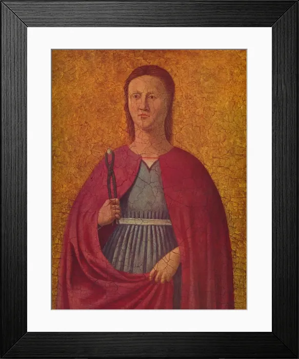 Framed Print : Saint Apollonia, c1455-1460. Artist: Piero della Francesca Framed Print : Saint Apollonia, c1455-1460. Artist: Piero della Francesca