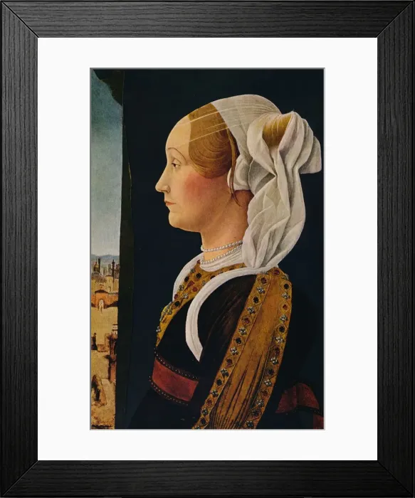 Framed Print : Ginevra Bentivoglio, 1474-1477. Artist: Ercole de Roberti Framed Print : Ginevra Bentivoglio, 1474-1477. Artist: Ercole de Roberti