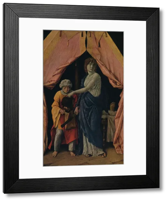 Framed Print : Judith with the Head of Holofernes, 1495-1500. Artist: Andrea Mantegna Framed Print : Judith with the Head of Holofernes, 1495-1500. Artist: Andrea Mantegna