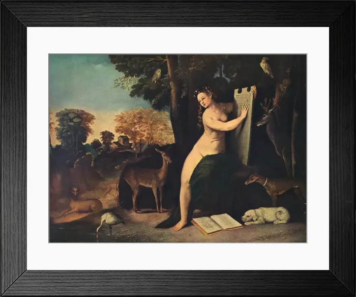 Framed Print : Circe and Her Lovers in a Landscape, c1525. Artist: Dosso Dossi Framed Print : Circe and Her Lovers in a Landscape, c1525. Artist: Dosso Dossi