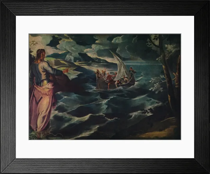 Framed Print : Christ at the Sea of Galilee, c1575-1580 Artist: Jacopo Tintoretto Framed Print : Christ at the Sea of Galilee, c1575-1580 Artist: Jacopo Tintoretto