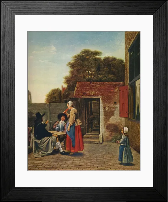 Framed Print : A Dutch Courtyard, 1658-1660. Artist: Pieter de Hooch Framed Print : A Dutch Courtyard, 1658-1660. Artist: Pieter de Hooch
