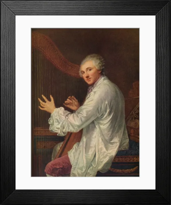 Framed Print : Monsieur de La Live de Jully, c1759. Artist: Jean-Baptiste Greuze Framed Print : Monsieur de La Live de Jully, c1759. Artist: Jean-Baptiste Greuze