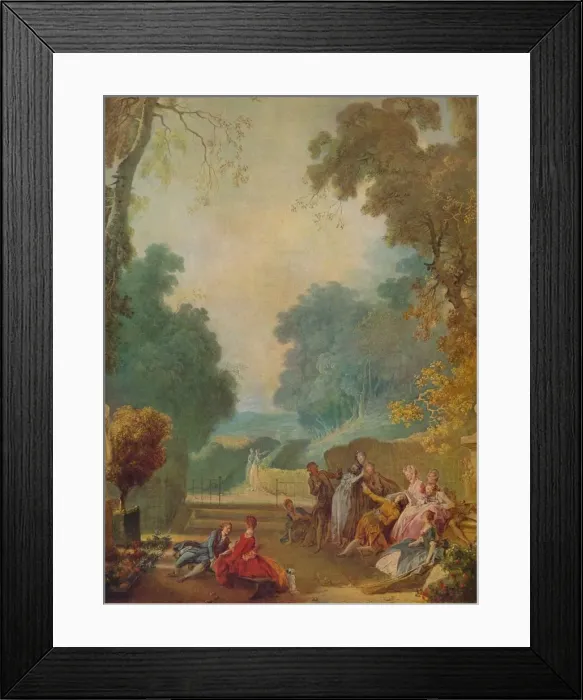 Framed Print : A Game of Hot Cockles, c1775-1780. Artist: Jean-Honore Fragonard Framed Print : A Game of Hot Cockles, c1775-1780. Artist: Jean-Honore Fragonard