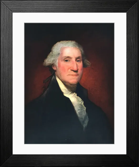 Framed Print : George Washington, 1795. Artist: Gilbert Charles Stuart Framed Print : George Washington, 1795. Artist: Gilbert Charles Stuart