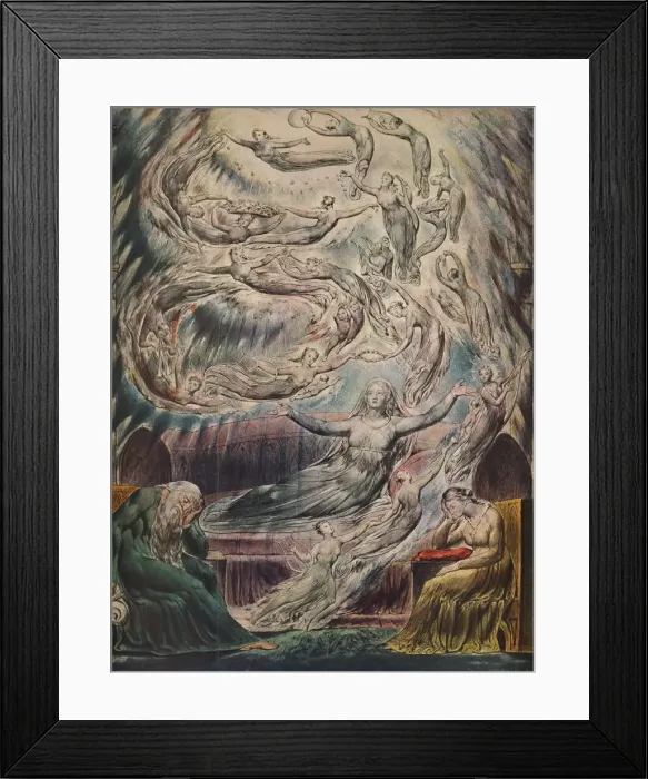 Framed Print : Queen Katherines Dream, c1825. Artist: William Blake Framed Print : Queen Katherines Dream, c1825. Artist: William Blake