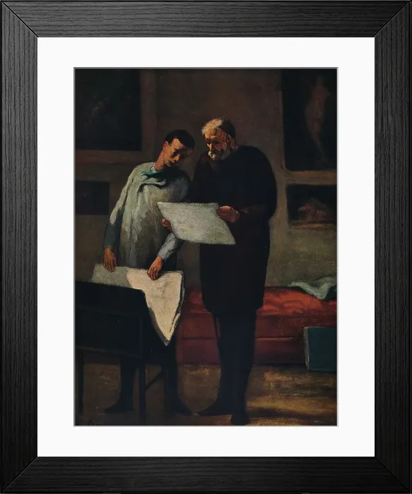Framed Print : Advice to a Young Artist, 1865-1868. Artist: Honore Daumier Framed Print : Advice to a Young Artist, 1865-1868. Artist: Honore Daumier