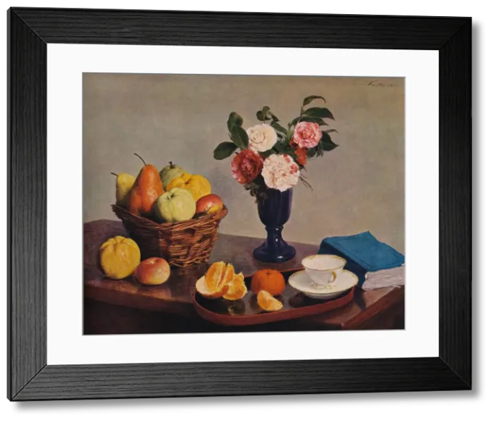 Framed Print : Still Life, 1866. Artist: Henri Fantin-Latour Framed Print : Still Life, 1866. Artist: Henri Fantin-Latour